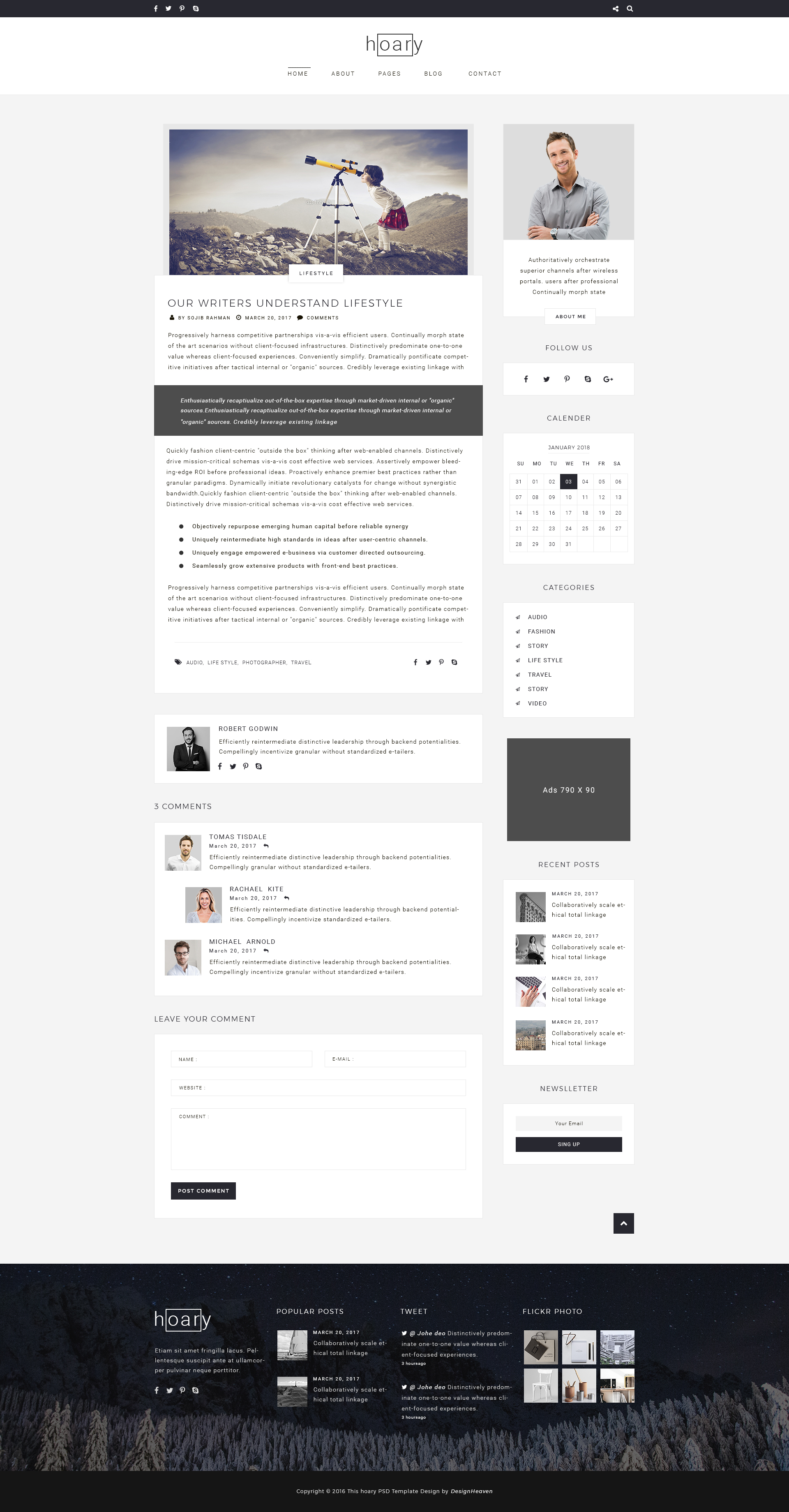 Free Creative Agency PSD Web Templates